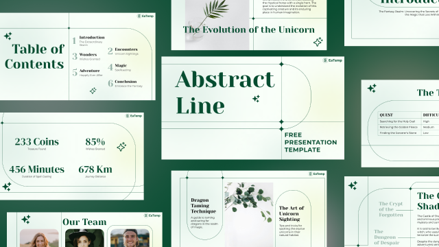 Abstract Line Presentation Template by EaTemp