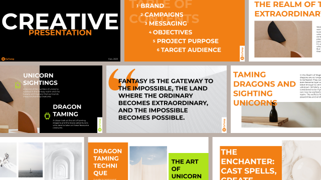 Creative Presentation Template by EaTemp - Cover