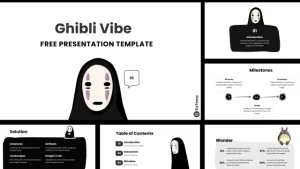 Ghibli Vibe Presentation Template by EaTemp, free powerpoint template, free slides, free google slides
