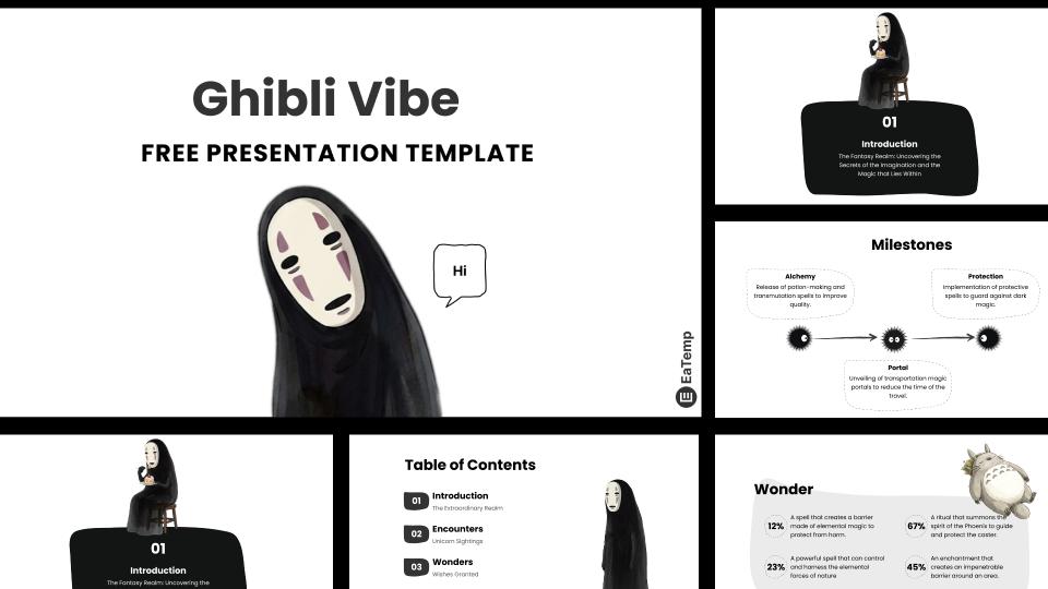 Ghibli Vibe Presentation Template by EaTemp Details