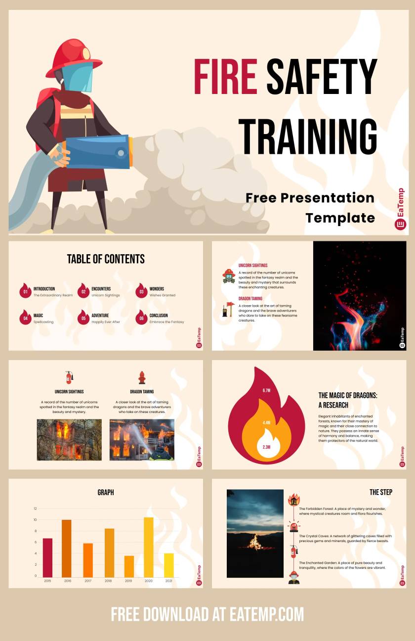 Fire Safety Training PPT Presentation Template