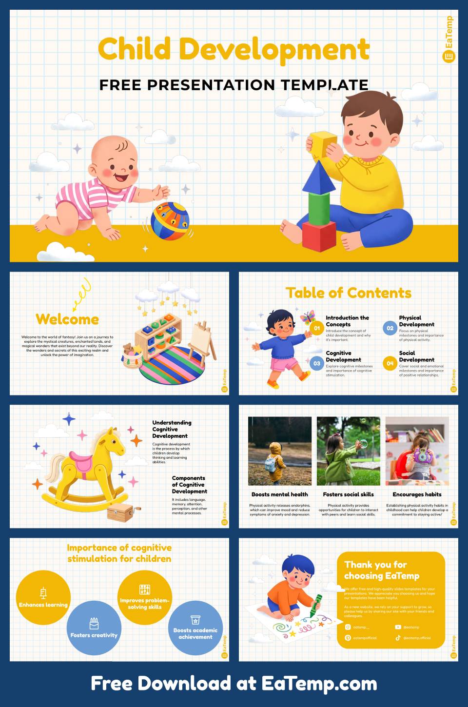Free Child Development PowerPoint Template