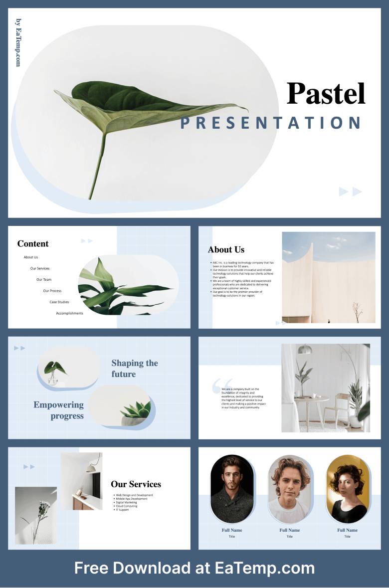 Pastel MultiPurpose Free Slides Free Powerpoint Presentation Template by EaTemp
