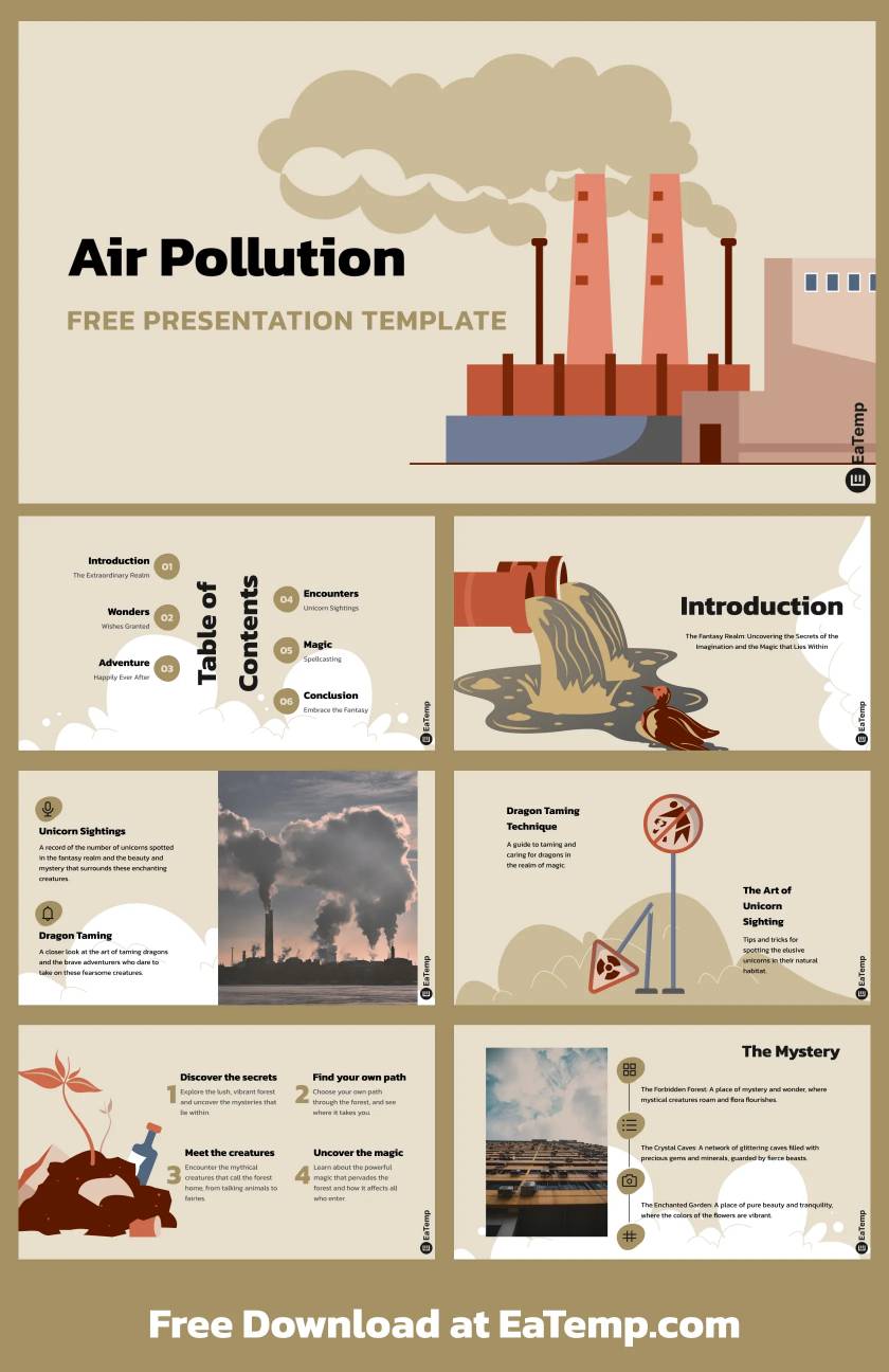 Air Pollution PPT Presentation Template