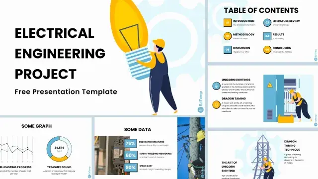 Electrical Engineering Project PPT Template