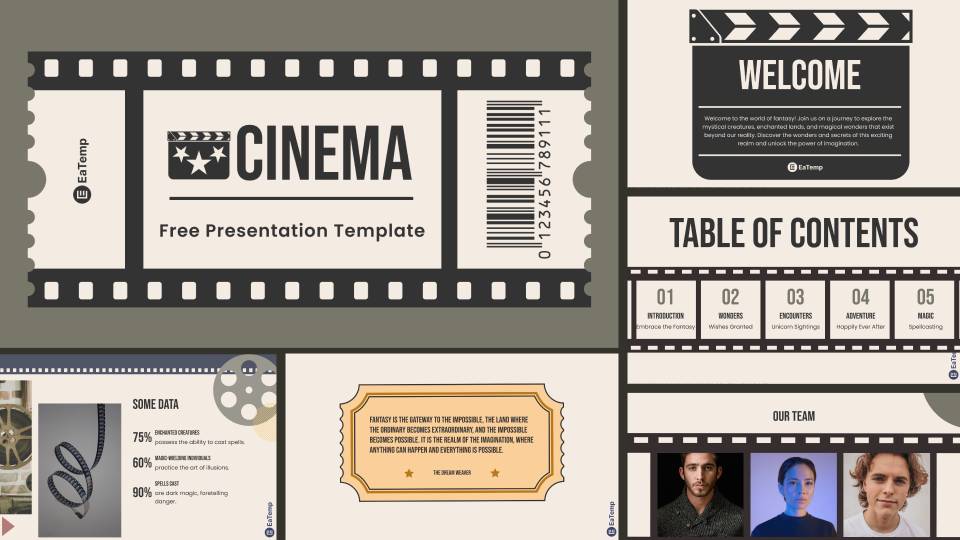 Movie Powerpoint Presentation Template - Cover