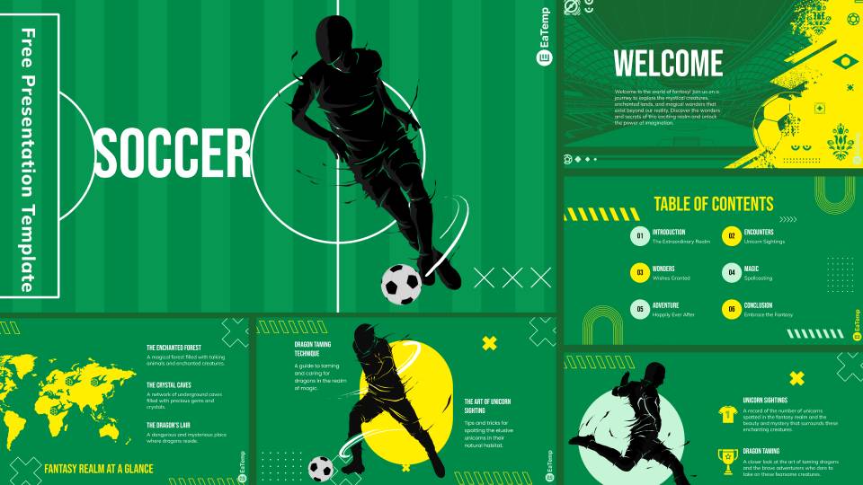 Soccer PowerPoint Presentation Template - Cover