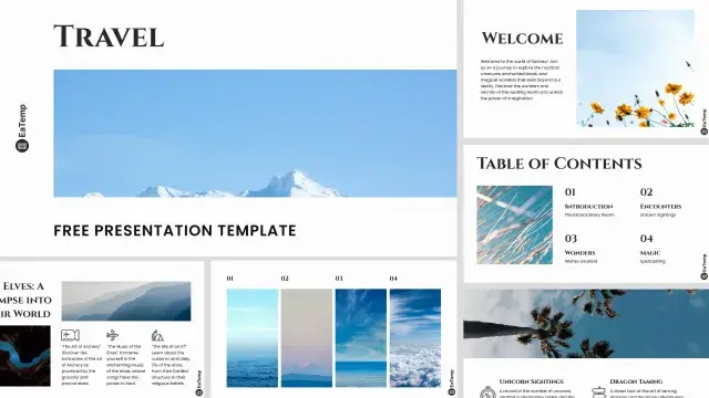 Travel PowerPoint Presentation Template - Cover