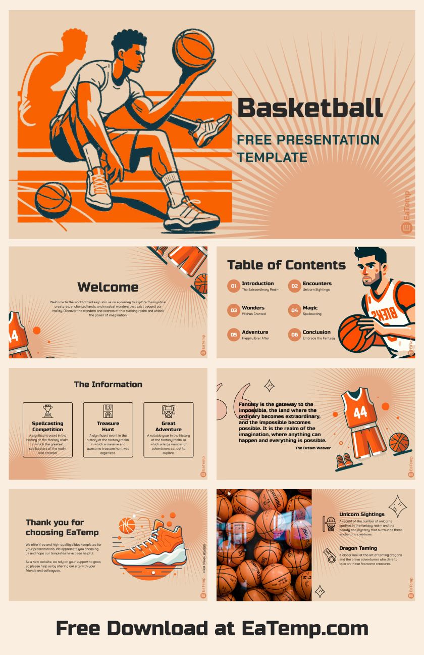 Basketball Powerpoint Presentation Template