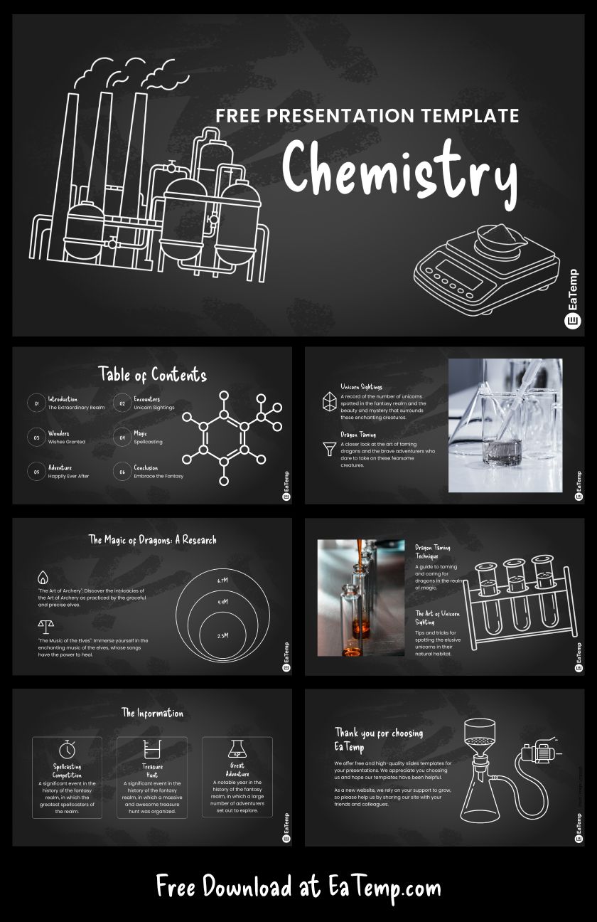 Chemistry 13 Chemistry PPT Presentation Template
