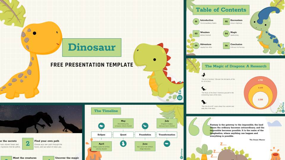 Dinosaur PPT Presentation Template