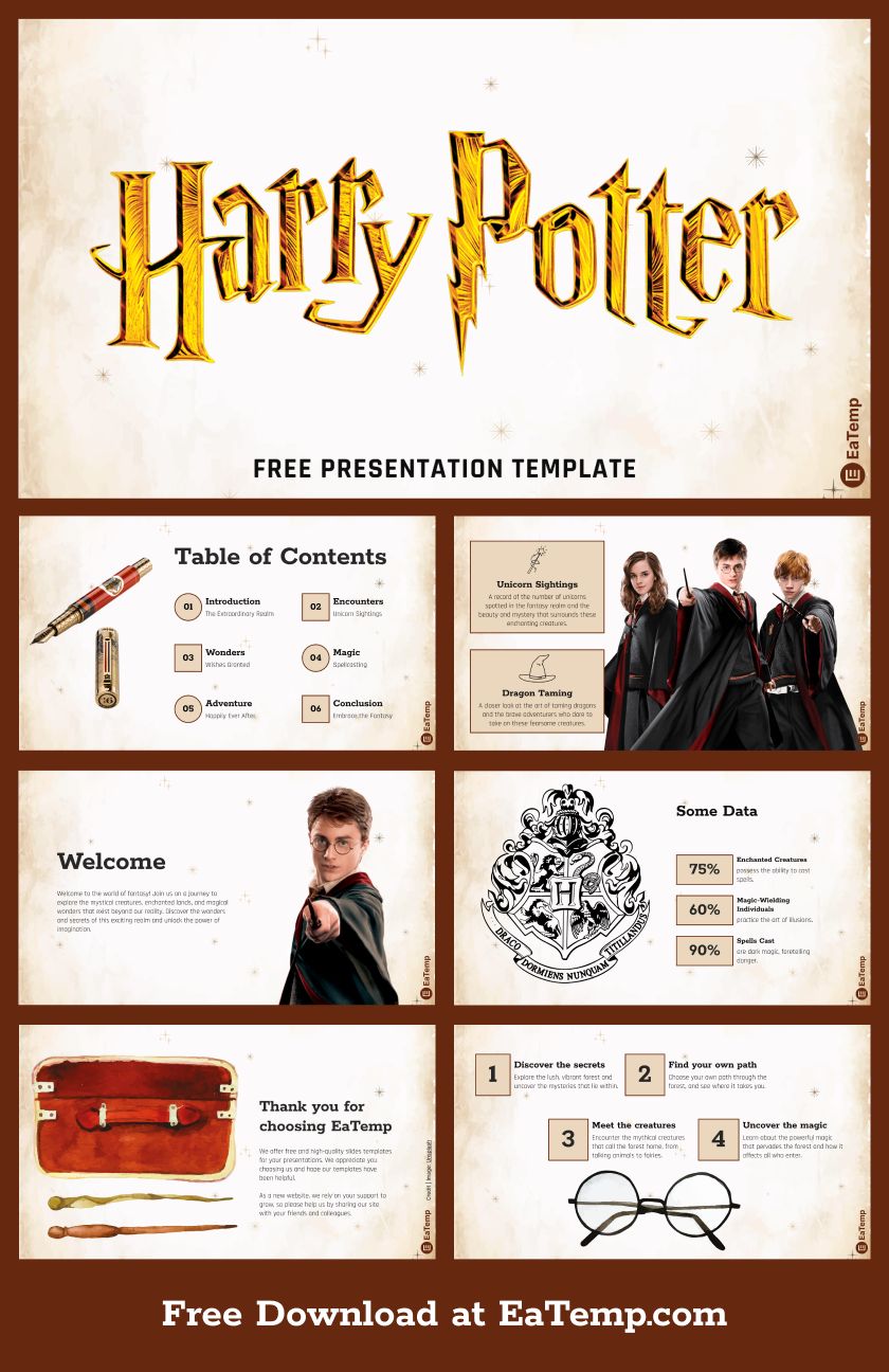 Harry Potter PowerPoint Presentation Template 1