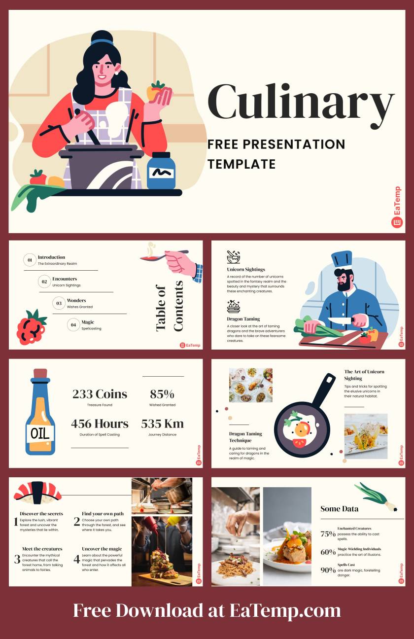 Culinary PPT Presentation Template 1