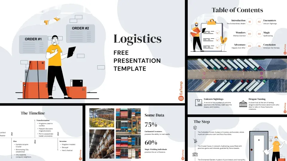 Logistics PPT Presentation Template