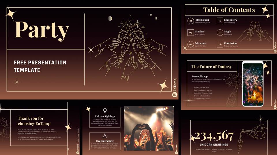 PPT Party Presentation Template