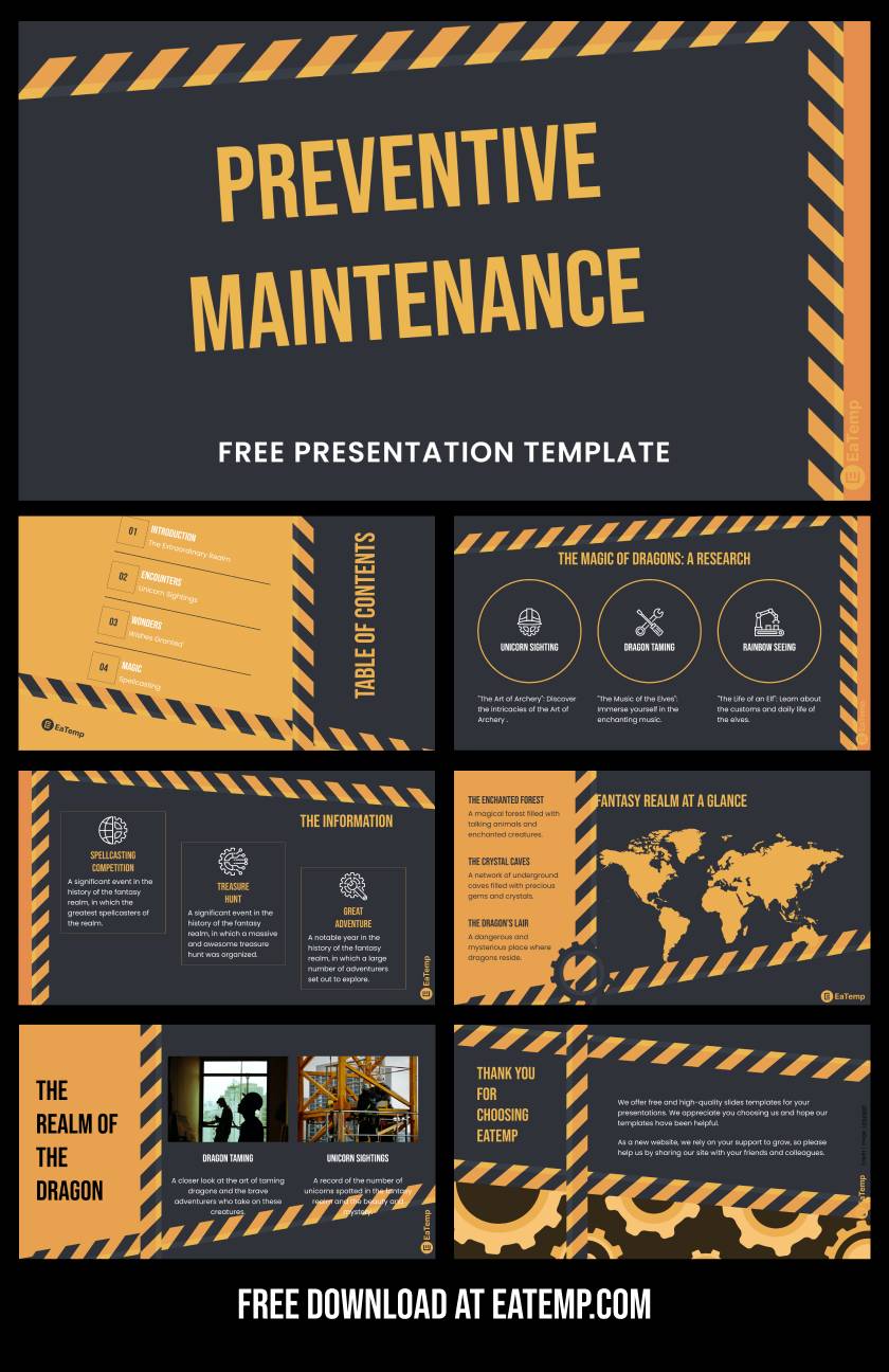 Preventive Maintenance PPT Presentation Template