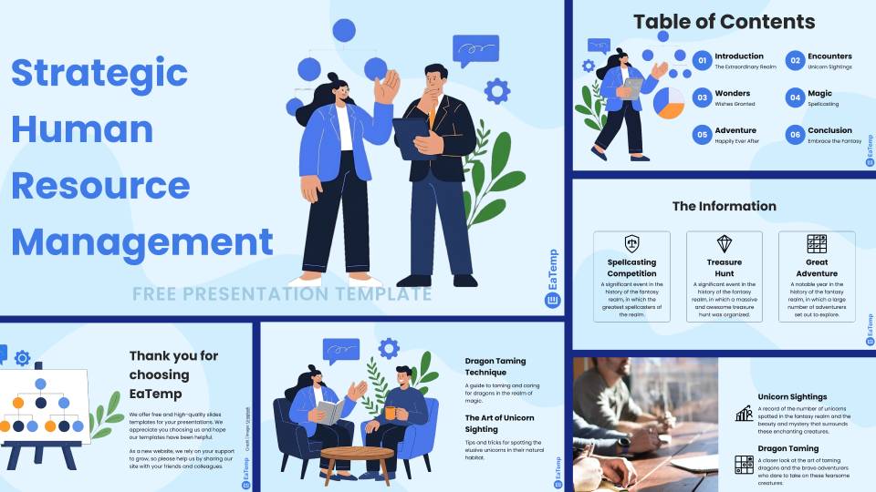 Strategic Human Resource Management PPT Presentation Template