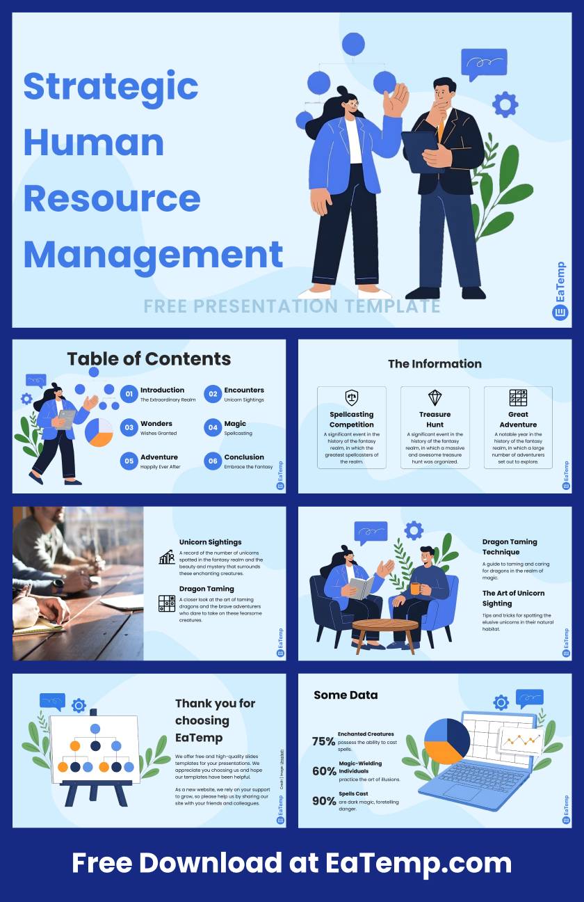 Strategic Human Resource Management PPT Presentation Template