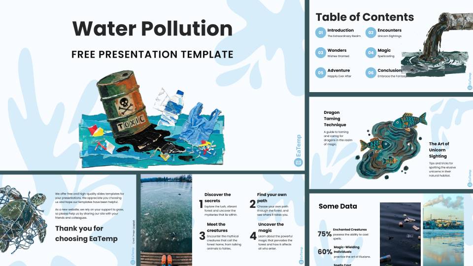 Water Pollution PPT Presentation Template
