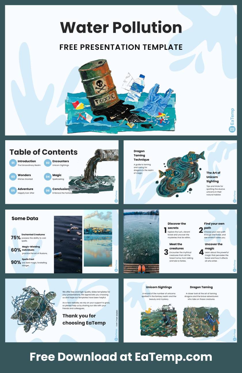 Water Pollution PPT Presentation Template