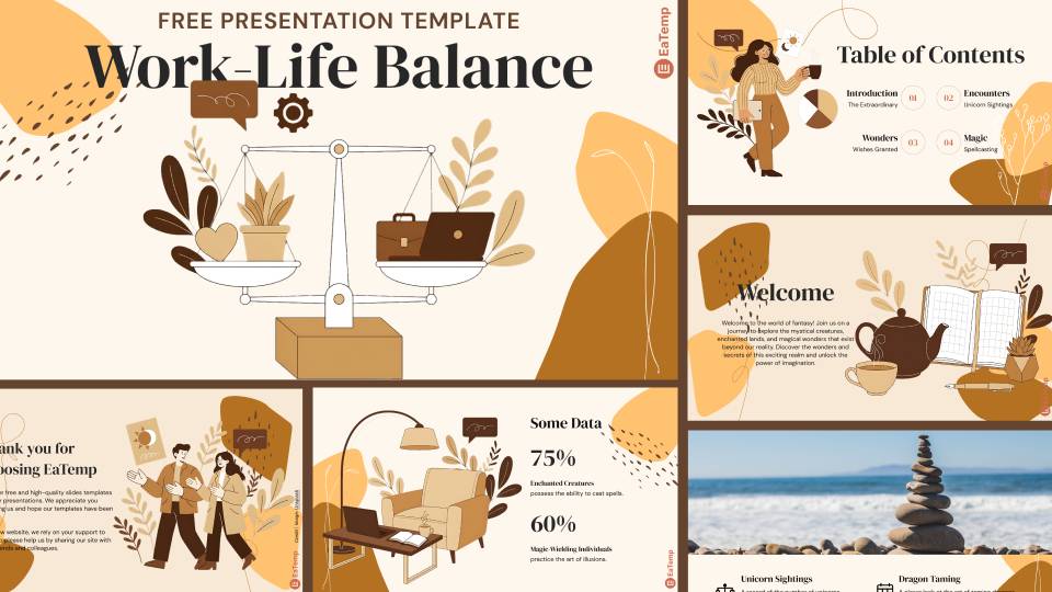 Work-Life Balance 2 Work-Life Balance Presentation Template