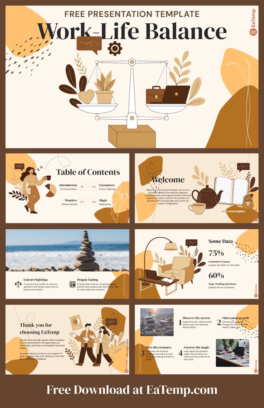 Work-Life Balance 13 Work Life Balance Presentation Template