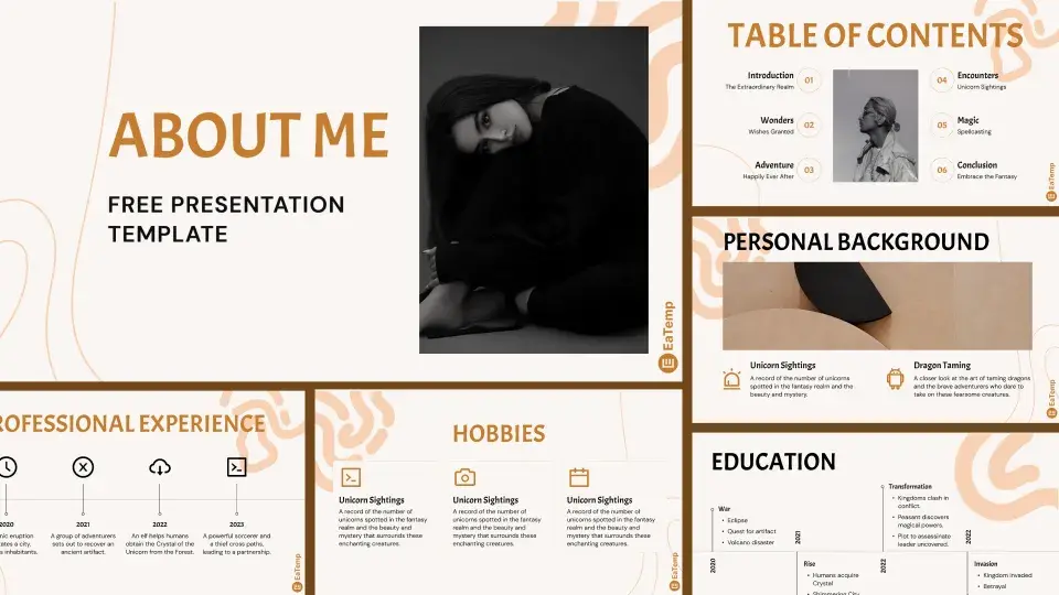 About Me PowerPoint Template