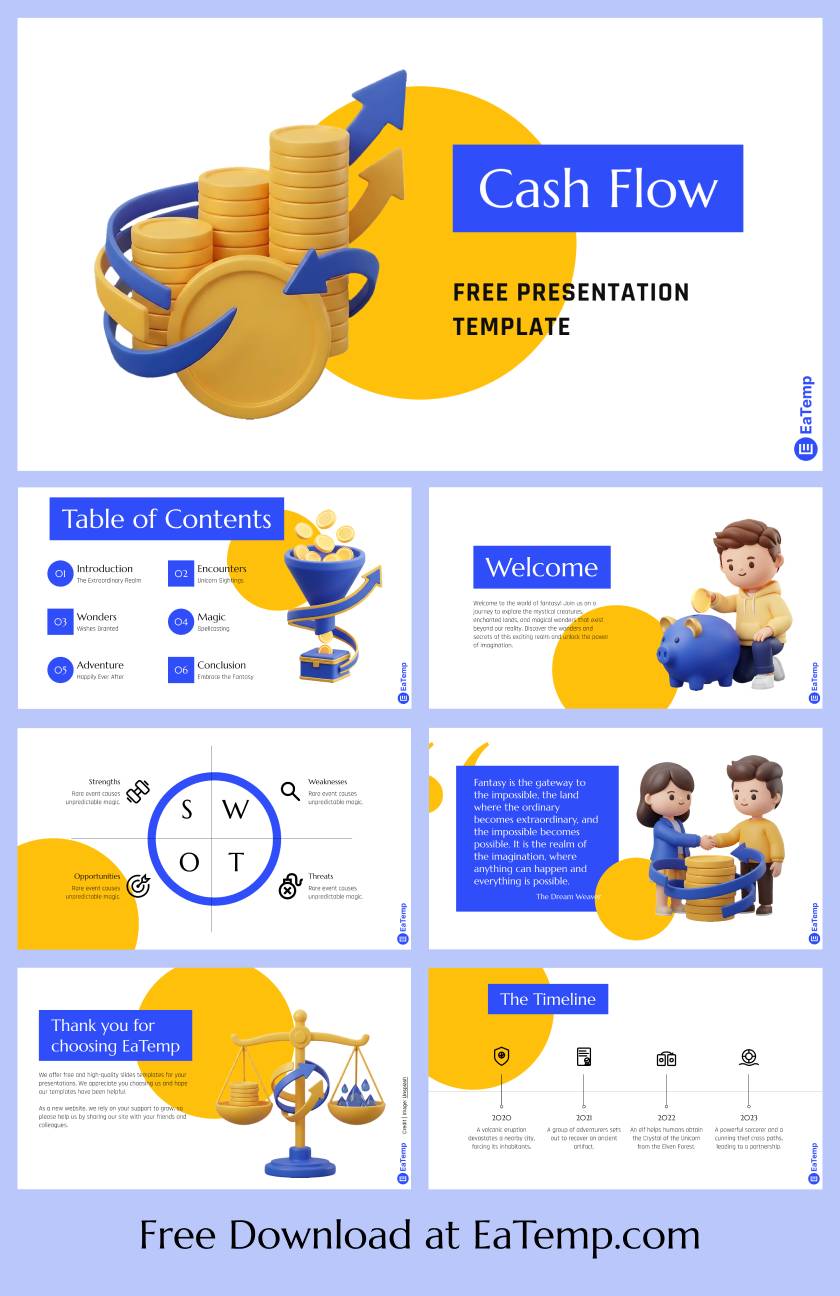 Cash Flow PPT Presentation Template