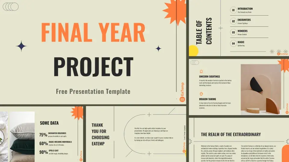 Final Year Project PPT Presentation Template