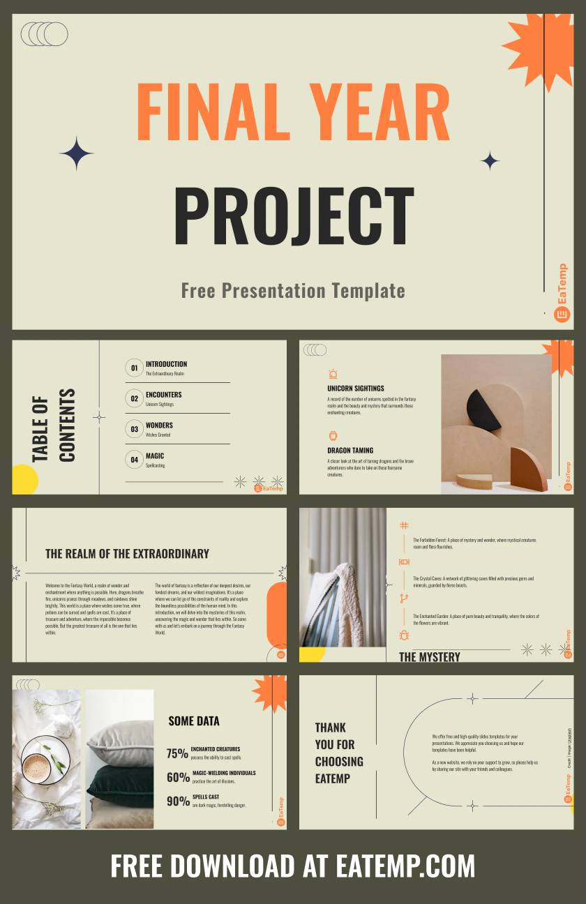 Final Year Project PPT Presentation Template