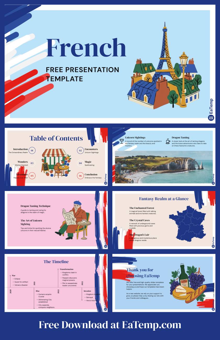 French 13 French PowerPoint Presentation Template