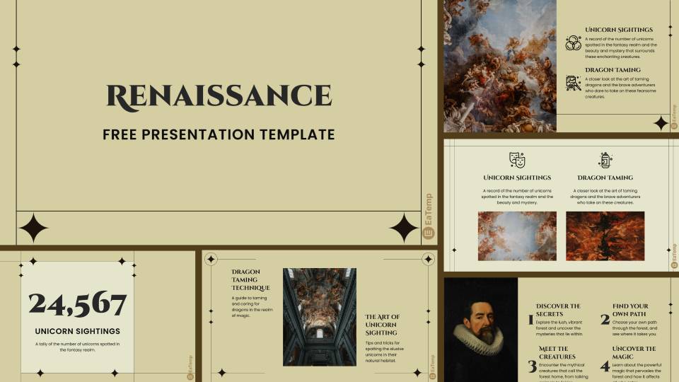 Renaissance PPT Presentation Template