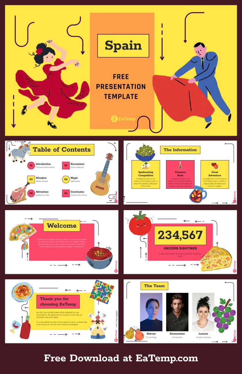 Spain PowerPoint Presentation Template