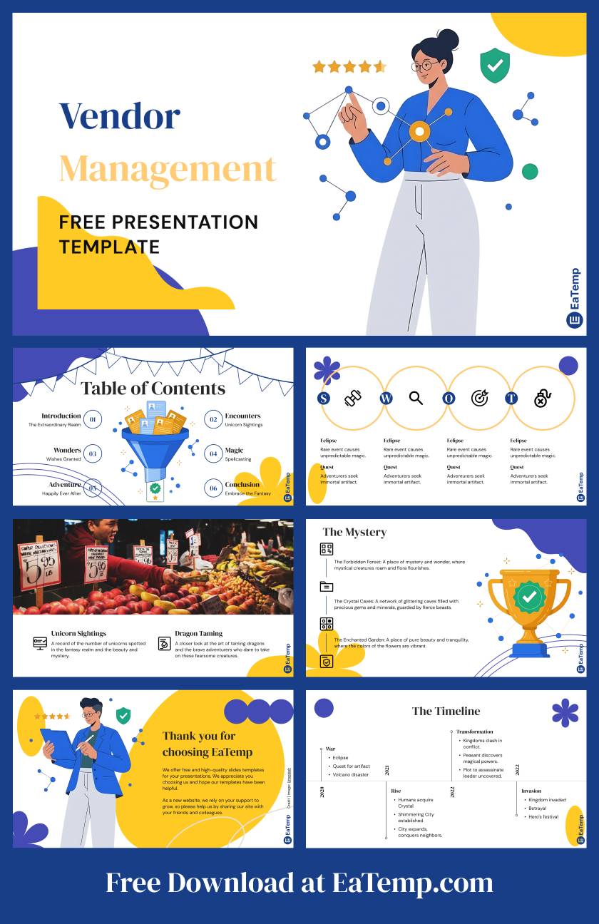 Vendor Management 13 Vendor Management PPT Presentation Template