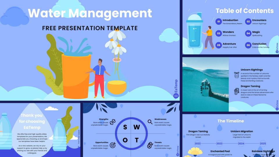 Water Management PPT Presentation Template