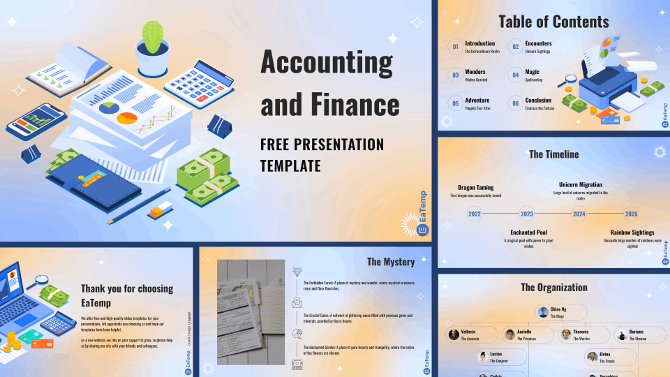 Accounting and Finance PPT Presentation Template