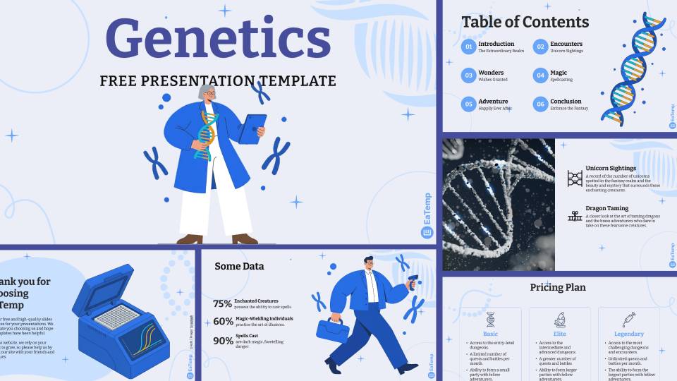 Genetics PPT Presentation Template