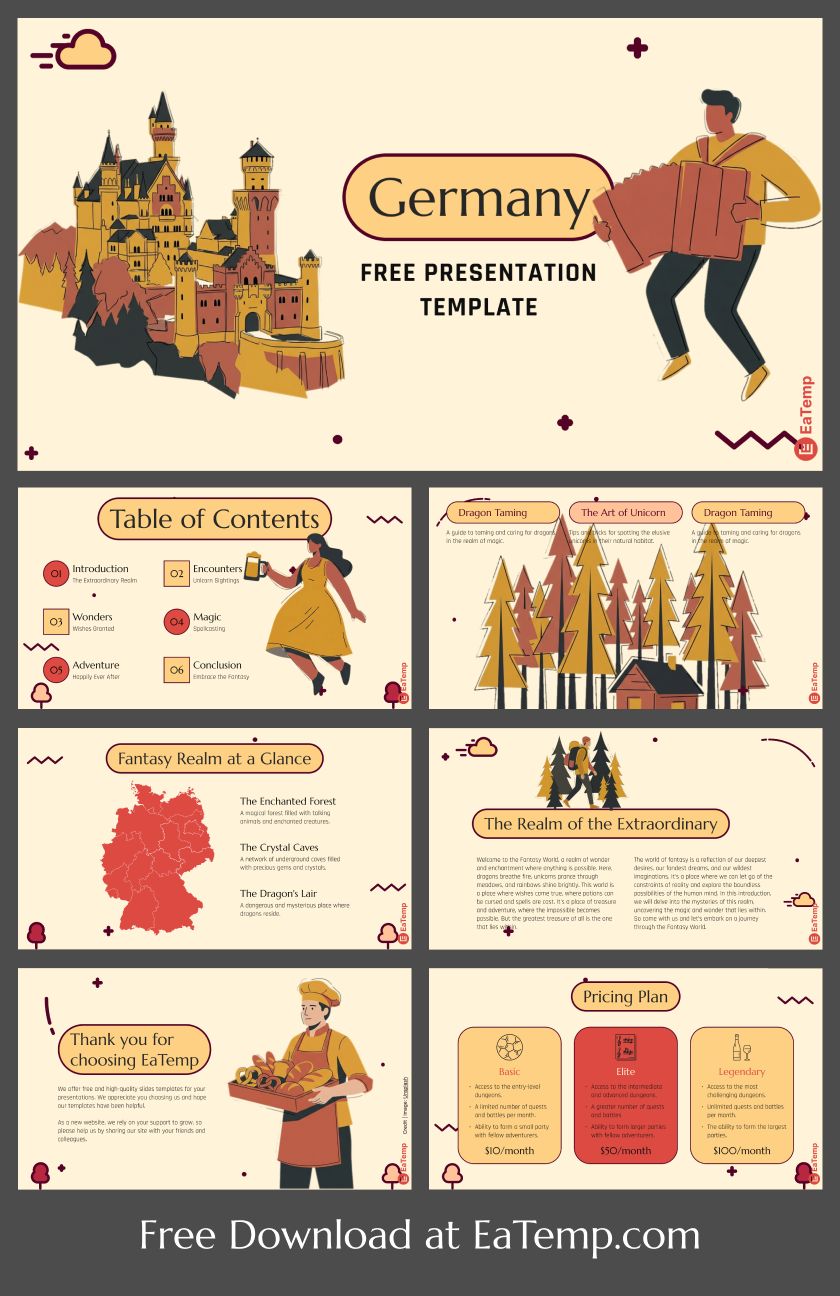 Germany 13 Germany PPT Presentation Template