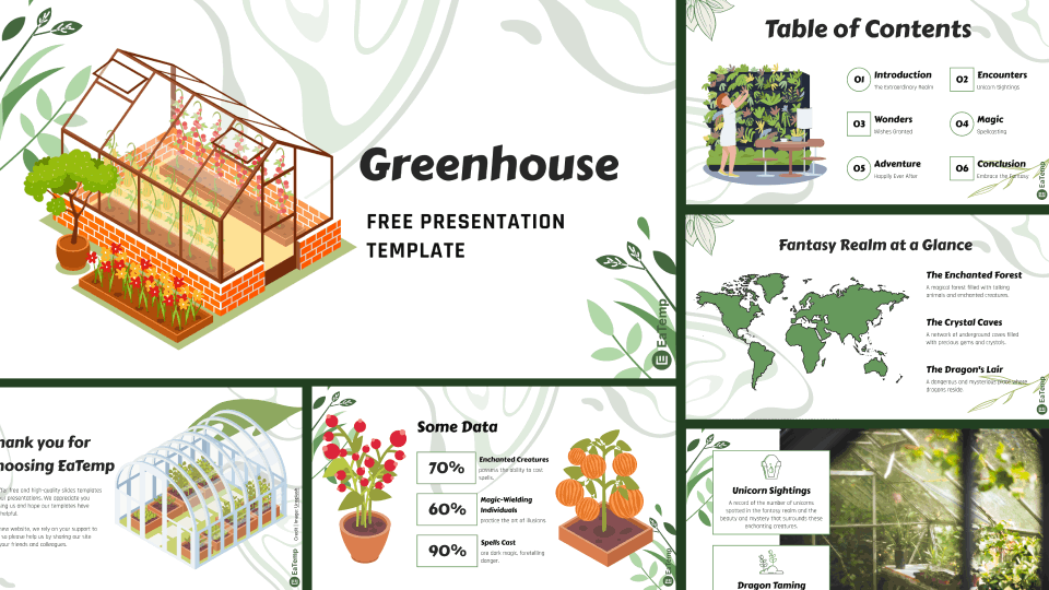 Greenhouse PPT Presentation Template