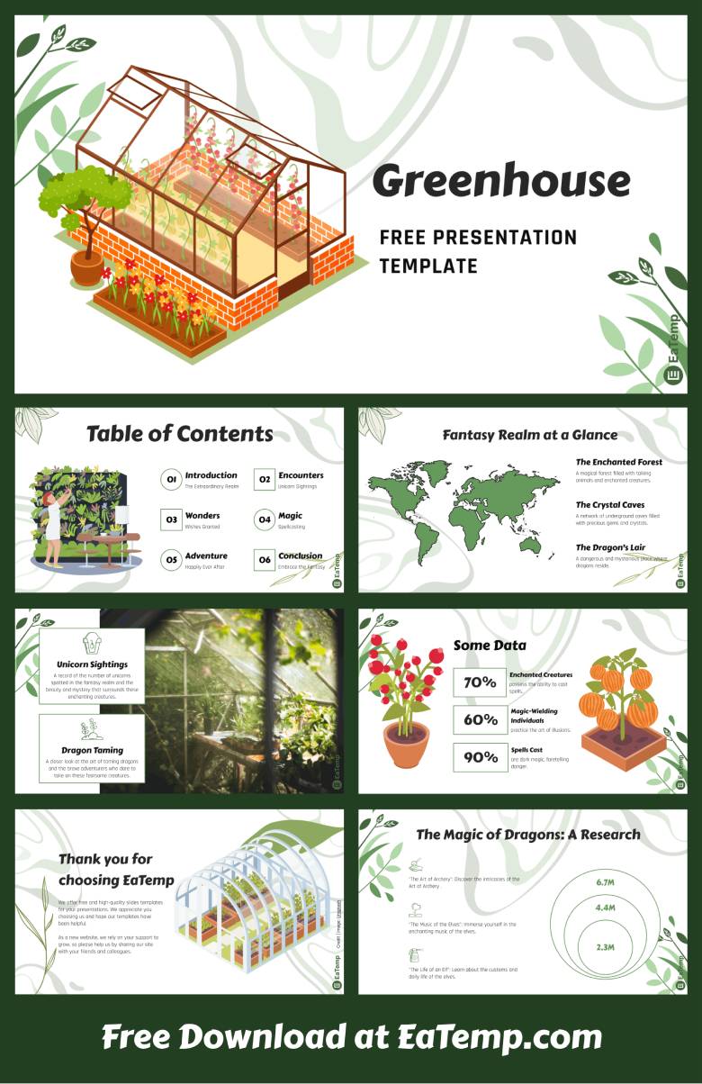 Greenhouse PPT Presentation Template