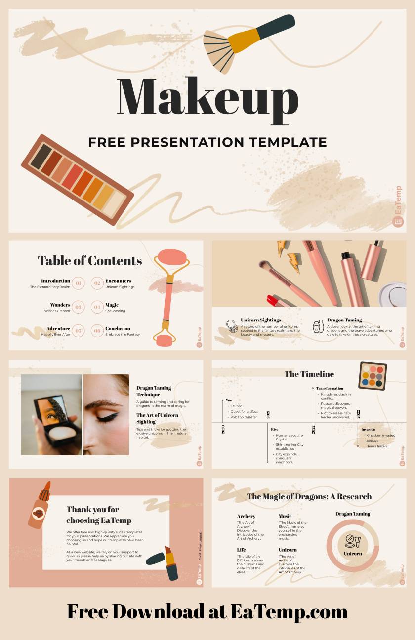Makeup Powerpoint Presentation Template