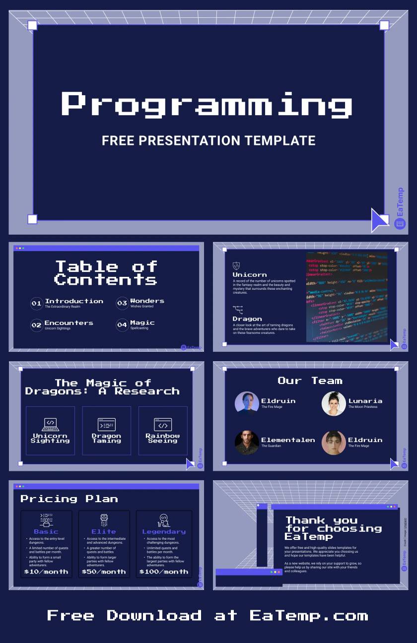 Programming PPT Presentation Template