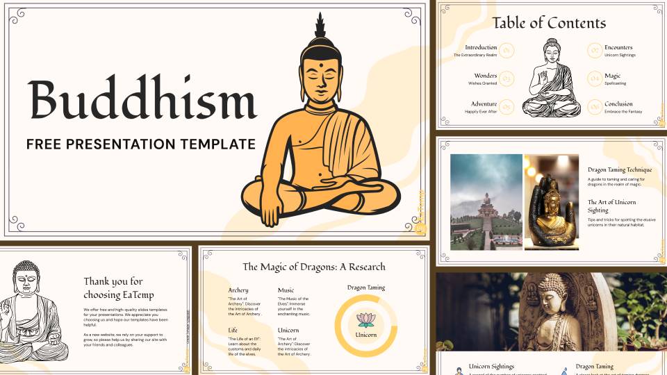 Buddhism PowerPoint Presentation Template & Google Slides Theme