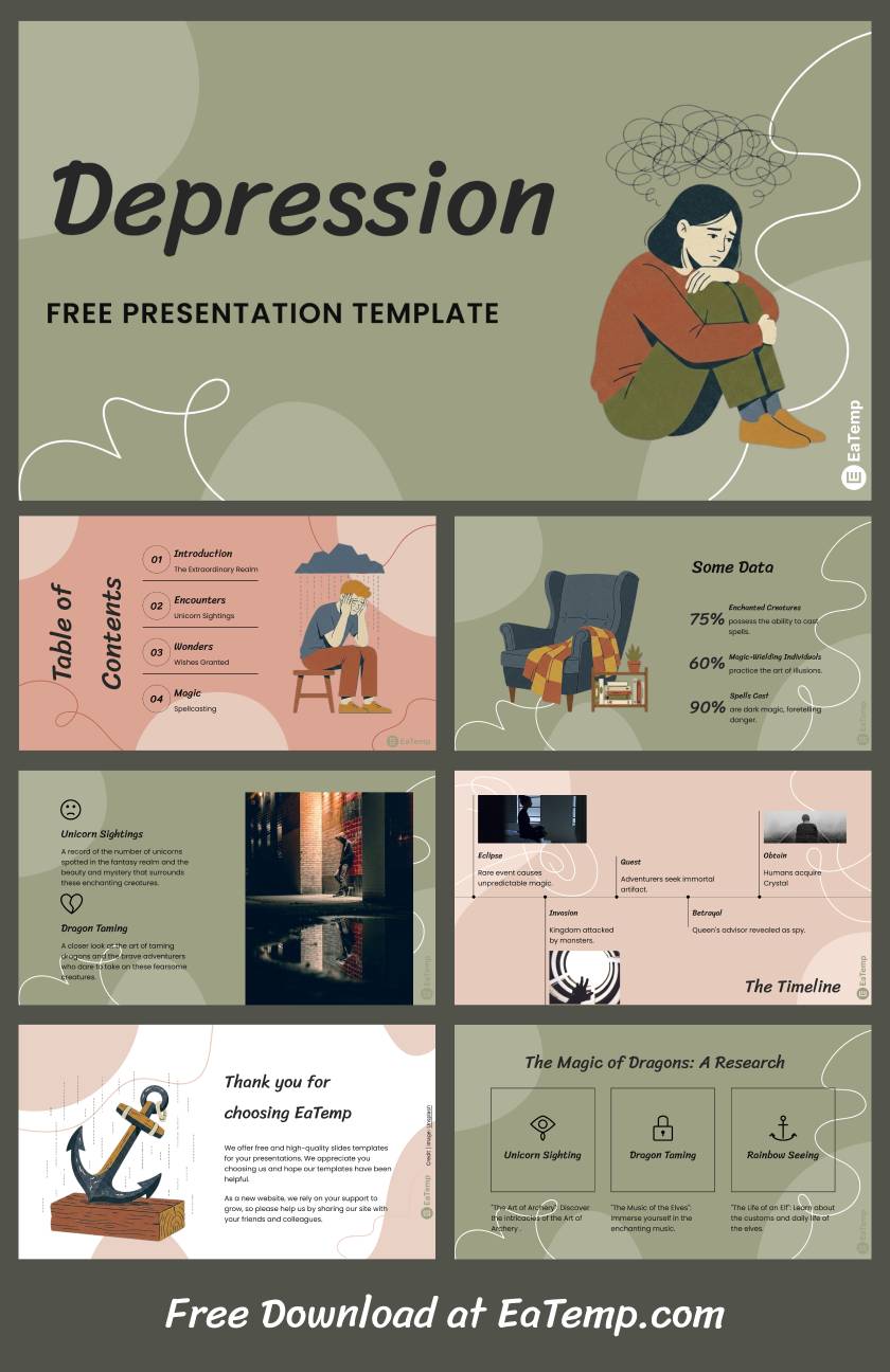 Depression PowerPoint Presentation Template