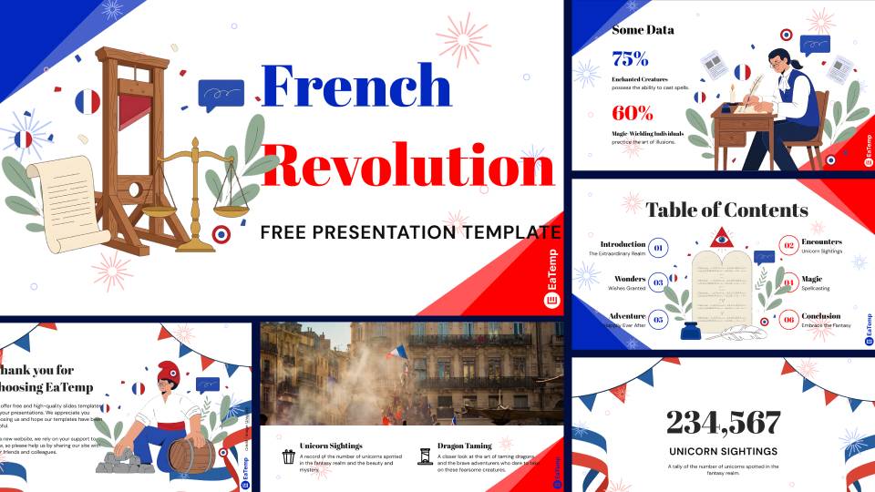 French Revolution 6 French Revolution PowerPoint Presentation Template & Google Slides Theme