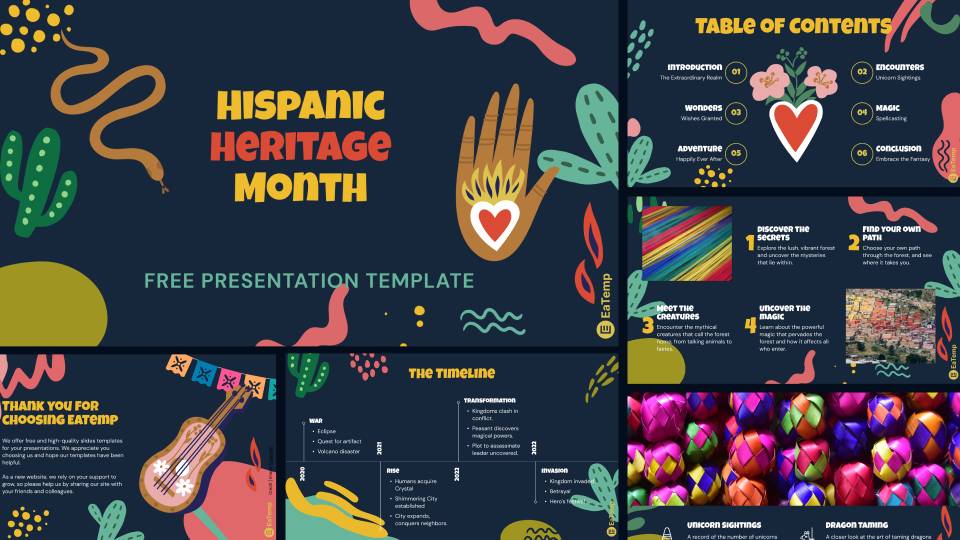 Hispanic Heritage Month PowerPoint Presentation Template