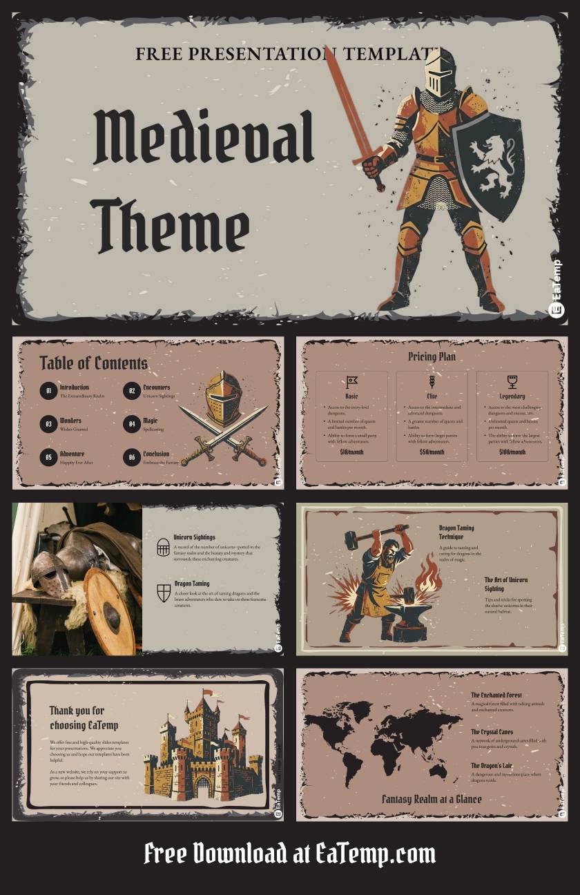 Medieval Theme PowerPoint Presentation Template