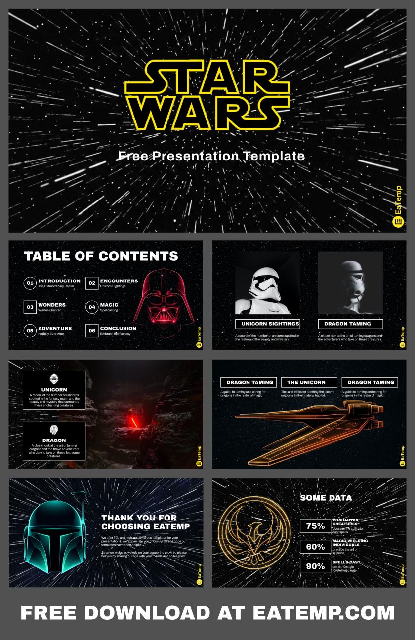 Star Wars Inspired 13 Star Wars PowerPoint Presentation Template 2