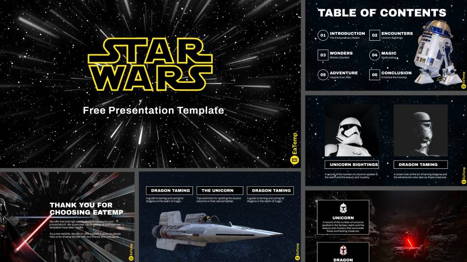 Star Wars PowerPoint Presentation Template & Google Slides Theme