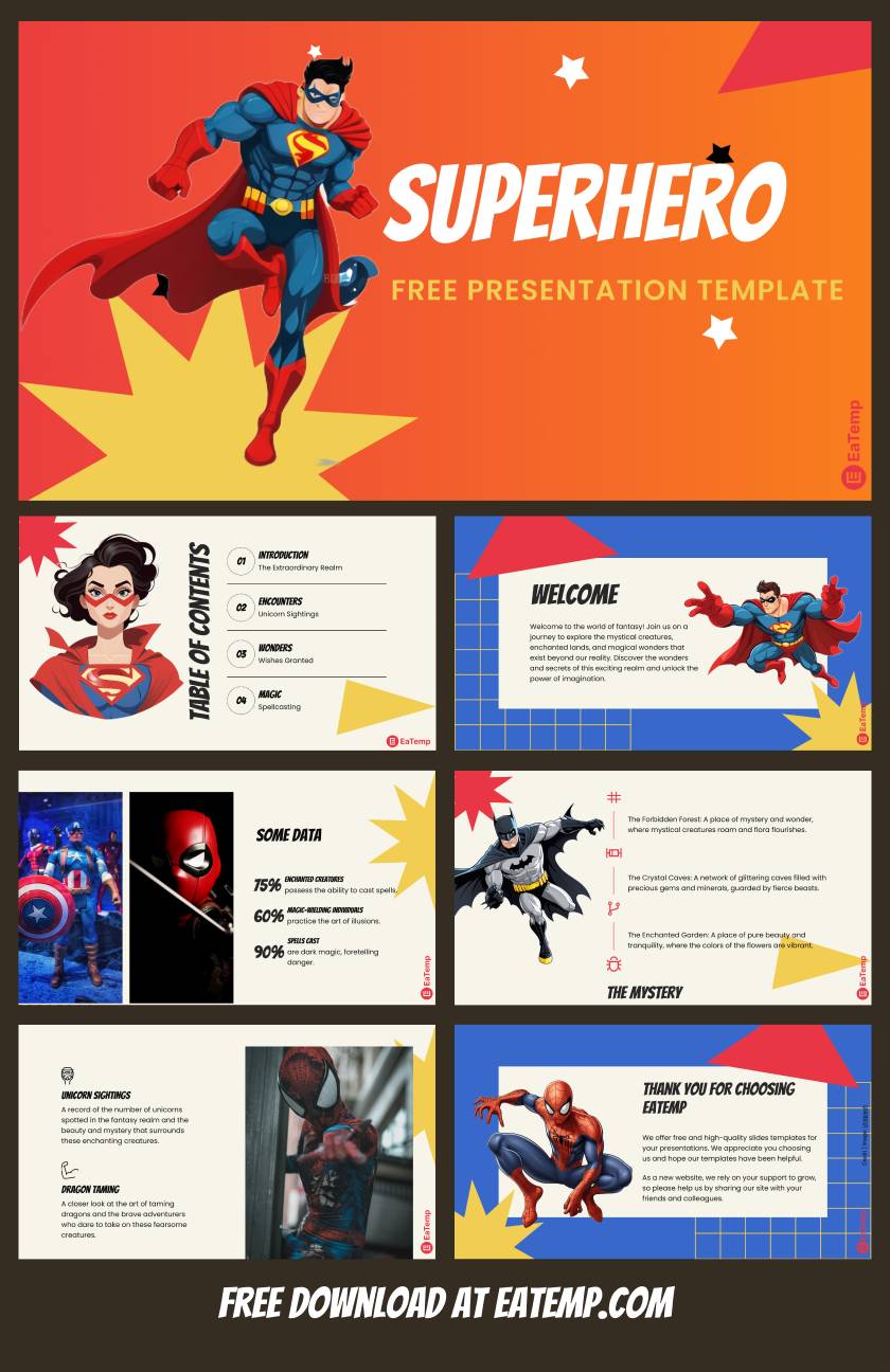 Superhero PowerPoint Template
